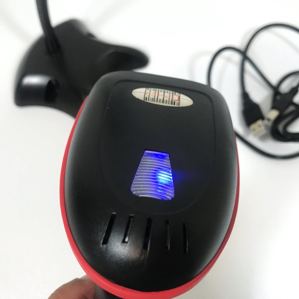 Wireless Barcode Scanner with Adjustable Stand and USB Flash Drive - Picture 5 of 10